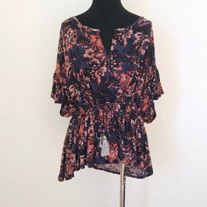 Free People Floral Boho Top